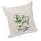Hello Honey® Natural & Green Frog "The Kissing Booth is Closed" Linen Blend Pillow with French Knots